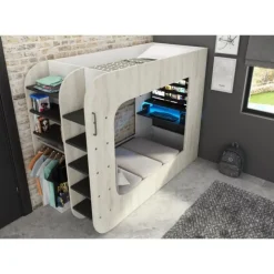 Hoogslaper Graham met gamebureau 90x200cm - den