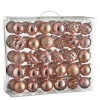 House of Seasons Kerstballen Set - 60 Stuks - Roze