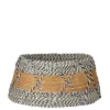 House of Seasons Kerstboomrok - H26 x Ø50 cm - Zeegras - Blauw