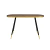 Housecraft Denise Consoletafel/ Wandtafel Hout 121x 91 cm Bruin/ Goud