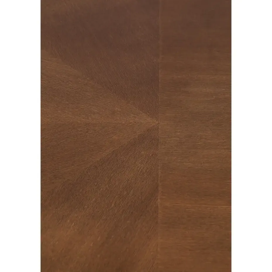 Housecraft Denise Eettafel Hout Ovaal 180x90 cm Bruin/ Goud
