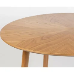 Housecraft Fabio Eettafel Rond Hout 100 cm Naturel