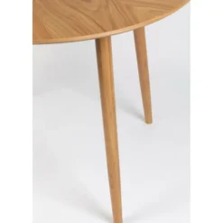 Housecraft Fabio Eettafel Rond Hout 100 cm Naturel