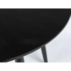 Housecraft Fabio Eettafel Rond Hout 120 cm Zwart