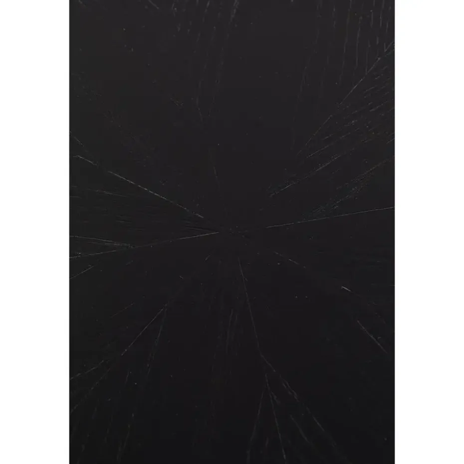 Housecraft Fabio Eettafel Rond Hout 120 cm Zwart