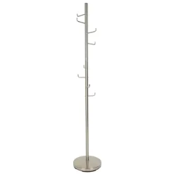 Housecraft Hooked kapstok staand metaal Zilver