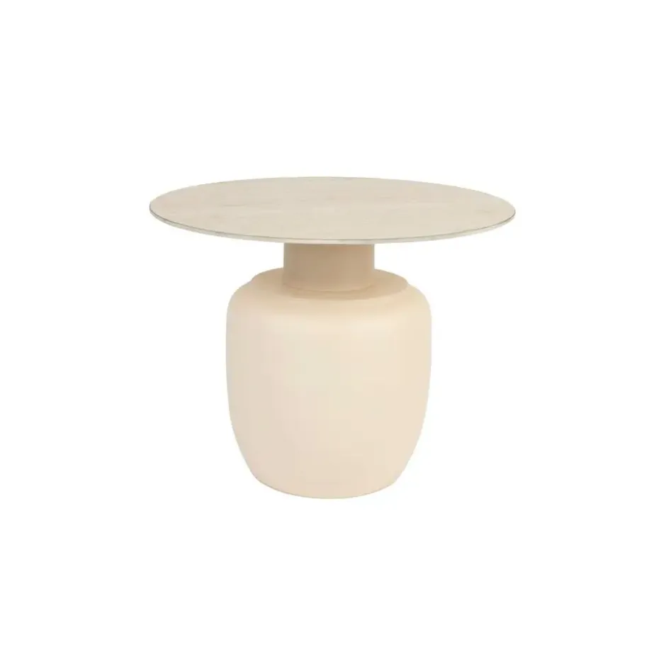 Housecraft Karula Bijzettafel Travetin-Look 60x60 cm Hoog Beige