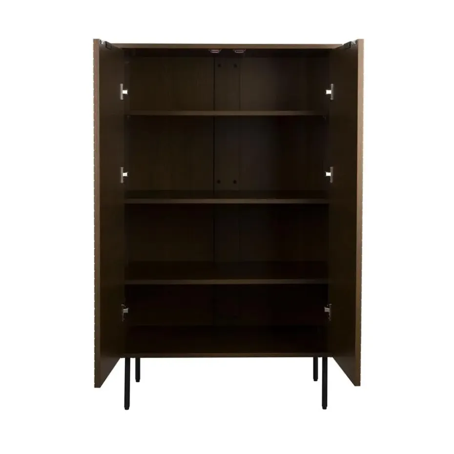 Housecraft Living Flux Opbergkast Hoog Gerookt Eiken - Bruin