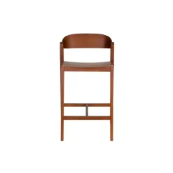 Housecraft Living Wooz Barkruk 65 cm Eikenhout Walnoot bruin