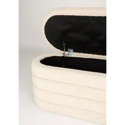 Housecraft Living Zuma bankje Bouclé Wit/ Beige