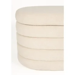Housecraft Living Zuma bankje Bouclé Wit/ Beige