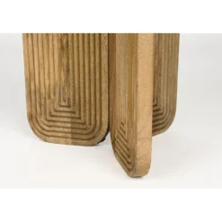 Housecraft Maeze Bijzettafel Hout Rond 40 cm - Bruin
