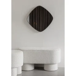 Housecraft Marcos Bankje Bouclé Wit
