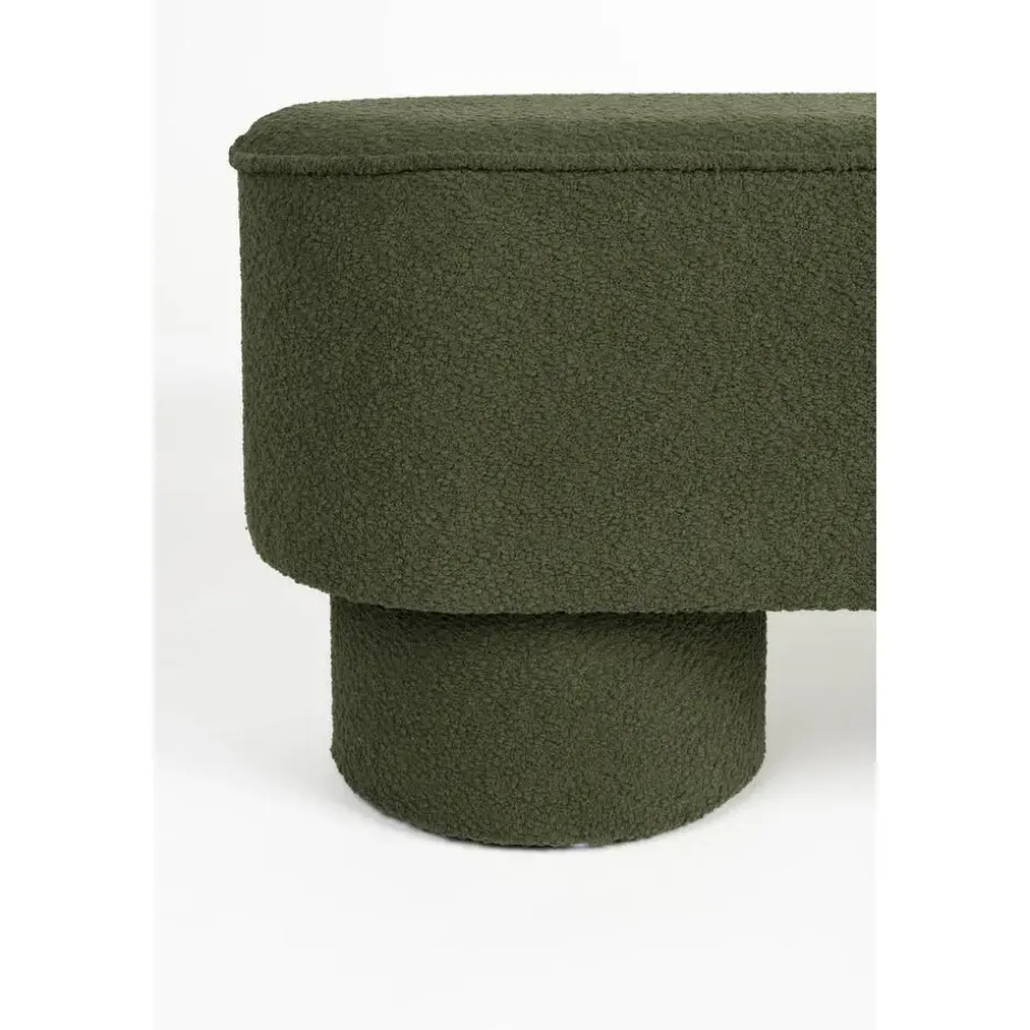 Housecraft Marcos Bankje Bouclé Groen