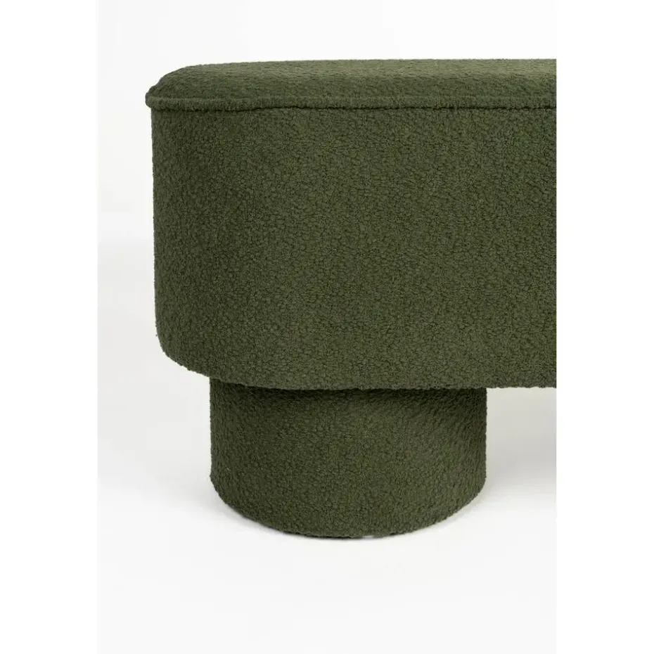 Housecraft Marcos Bankje Bouclé Groen