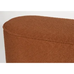 Housecraft Marcos Bankje Bouclé Rood/ Bruin
