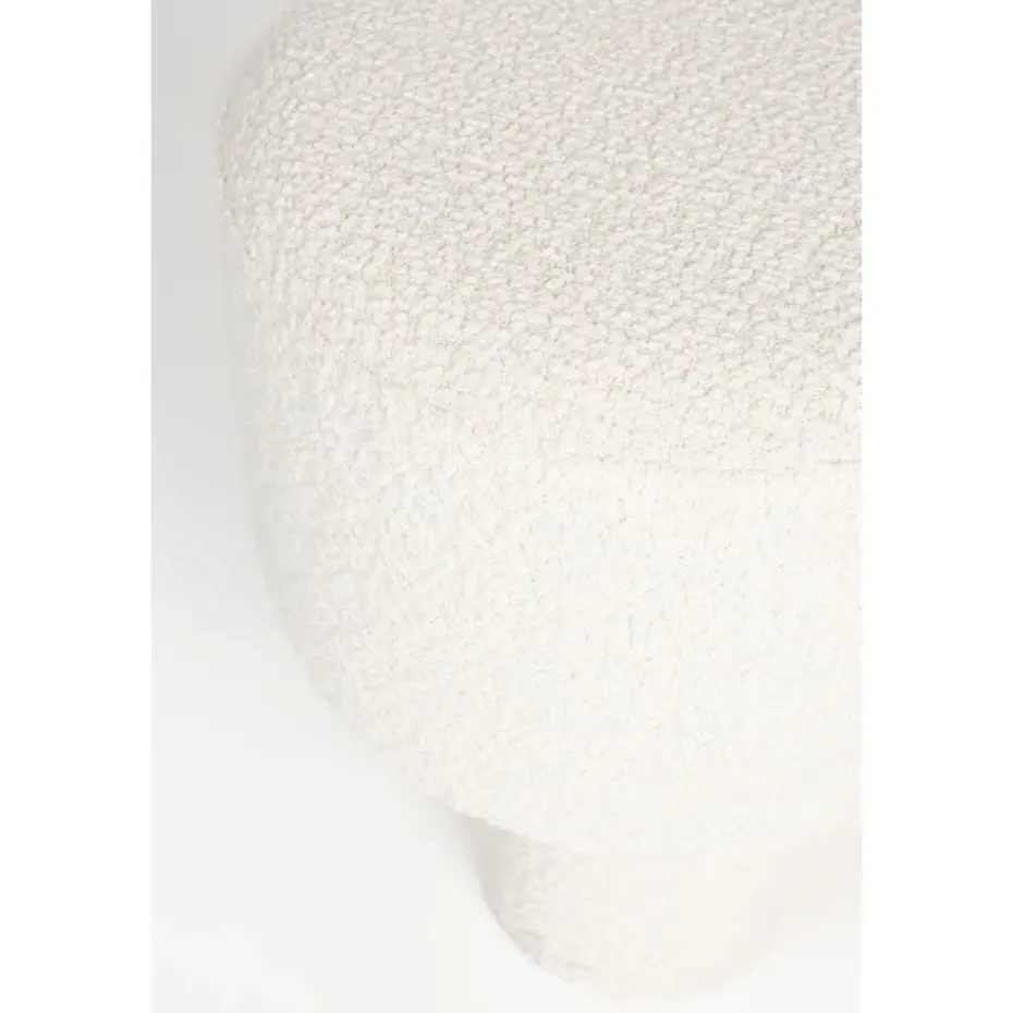 Housecraft Marcos Kruk/ Poef Bouclé Wit