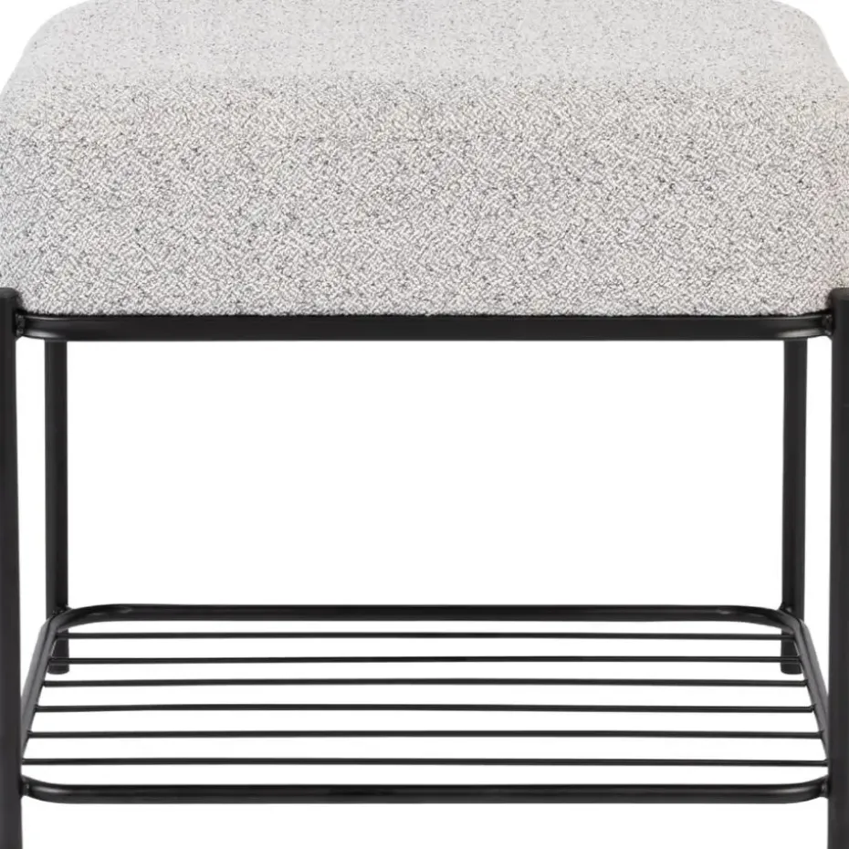 Housecraft Milou Kruk/ Poef Rechthoekig - Grijs