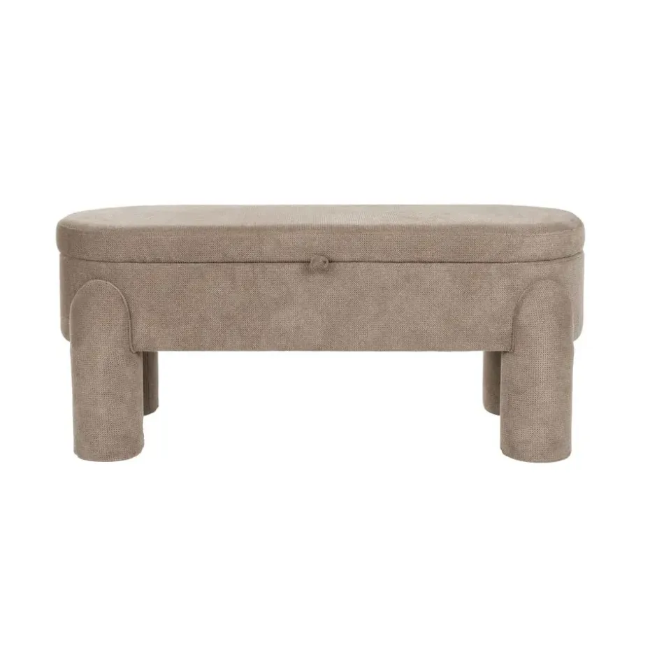 Housecraft Orly Bankje met opbergruimte 113 cm - Grijs