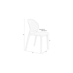 Housecraft Sjoerd Tuinstoelen/ Eetkamerstoelen Kunststof Groen - Set van 4