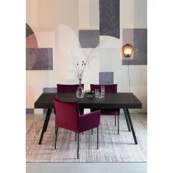 Housecraft Suri Eettafel Hout 160x78 Zwart