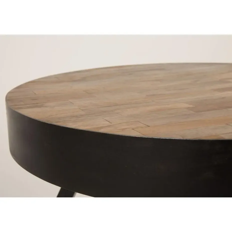 Housecraft Suri Salontafel Rond Hout Teak 70 cm Bruin