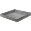 Houten dienblad /plateau - grijs - 30 cm - Woondecoratie