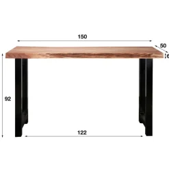 Hoyz - Bartafel Boomstam - 150cm breed - 4 Personen - 50x150x92