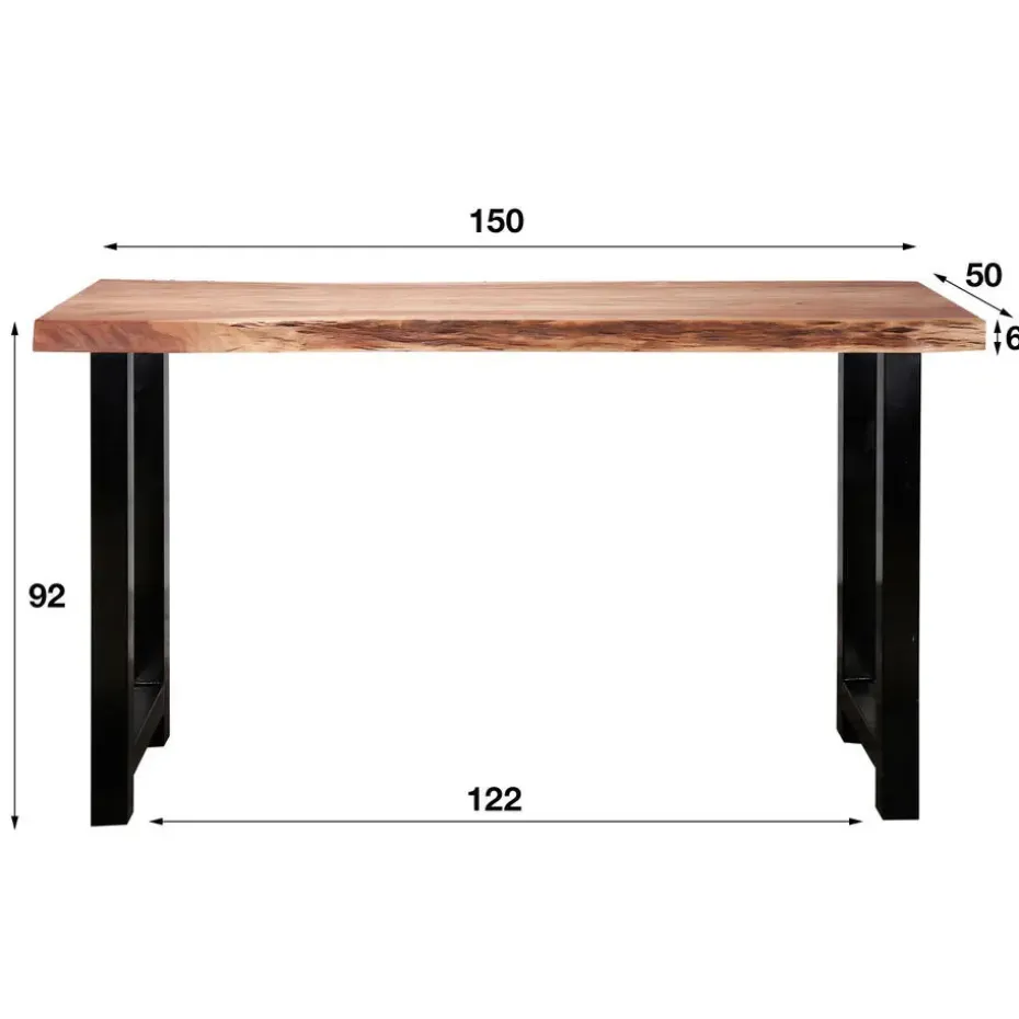 Hoyz - Bartafel Boomstam - 150cm breed - 4 Personen - 50x150x92