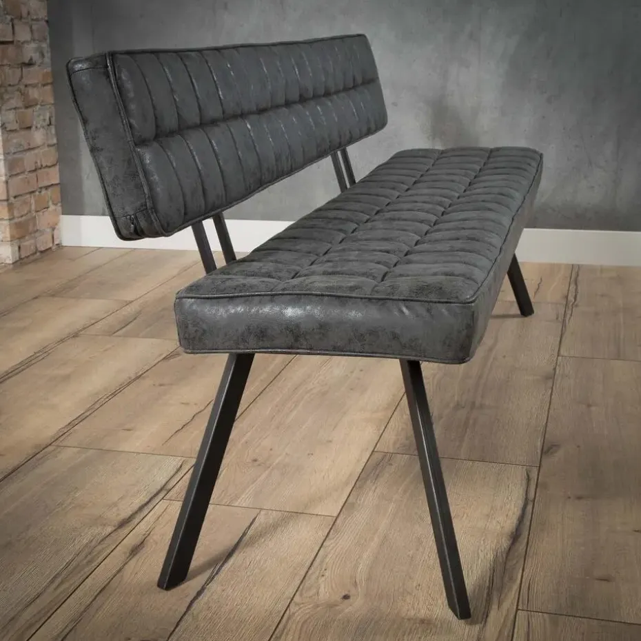 Hoyz - Eetkamerbank 180 cm - Kunstleer - 4 Personen