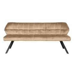 Hoyz - Eetkamerbank Raster - 180cm Breed - 3 Personen - Champagne
