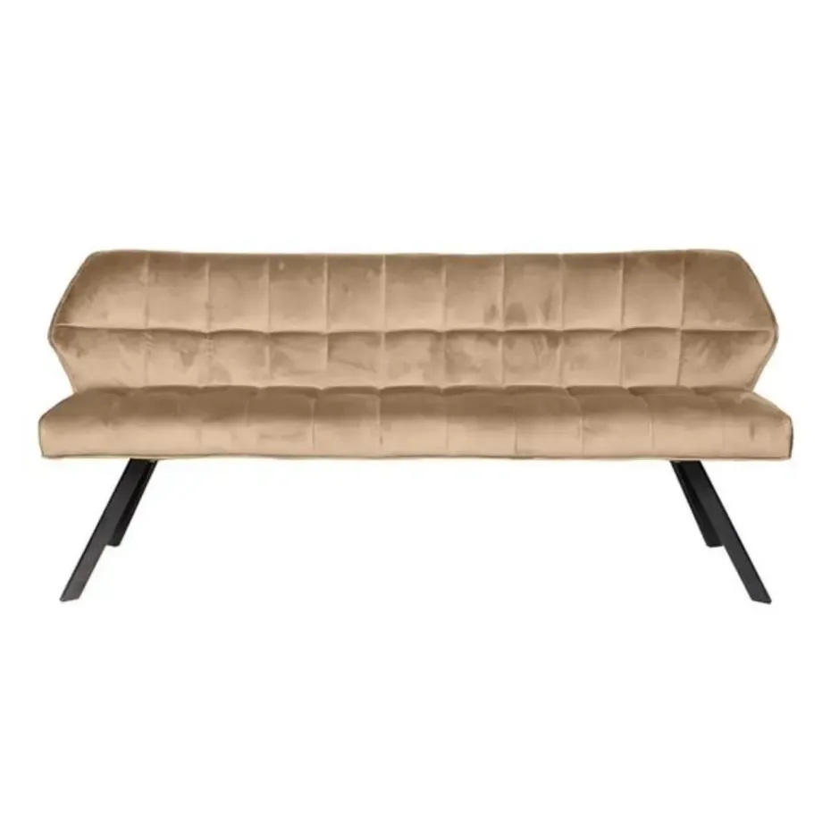 Hoyz - Eetkamerbank Raster - 180cm Breed - 3 Personen - Champagne