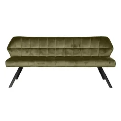 Hoyz - Eetkamerbank Raster - 180cm Breed - Groen