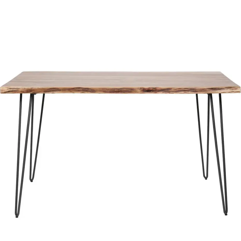 Hoyz - Eetkamertafel Edge - Hout - Bruin - 130x70x77
