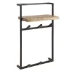 Hoyz - Kapstok Air Solid Hoog - 6 Haken - Massief Acaciahout - 100x51x80