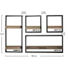 Hoyz - Wandplank Edge - 30cm - Acaciahout - Bruin