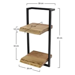 Hoyz - Wandplank Edge - 30cm - Acaciahout - Bruin
