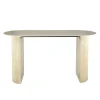 Hoyz Collection - Bartafel Romano Arch Plat Ovaal 180cm - Keramiek Travertin