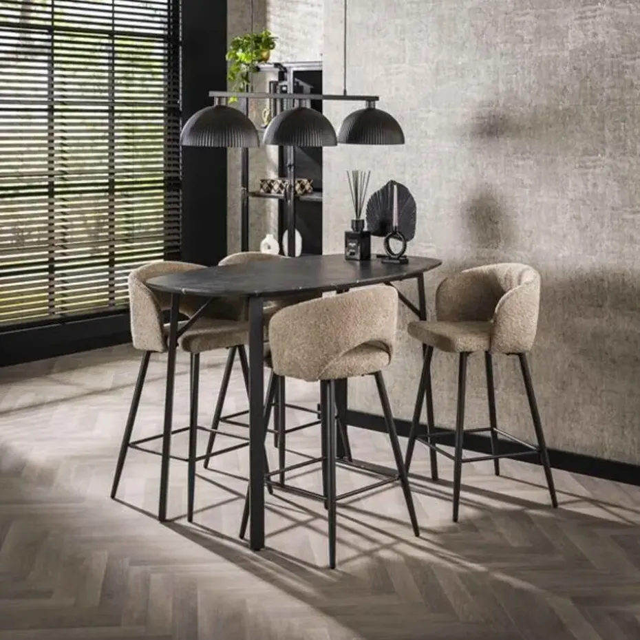 Hoyz Collection - Bartafel Deens Ovaal - 3D Zwart Bruin