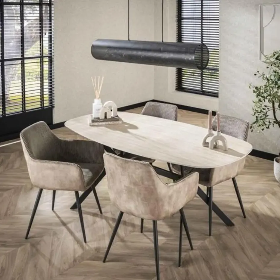 Hoyz Collection - Eetkamertafel 180 Ceramic - Ceramic Travertine