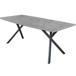 Hoyz Collection - Eetkamertafel blad ovaal - Betonlook - Grijs -160x90cm