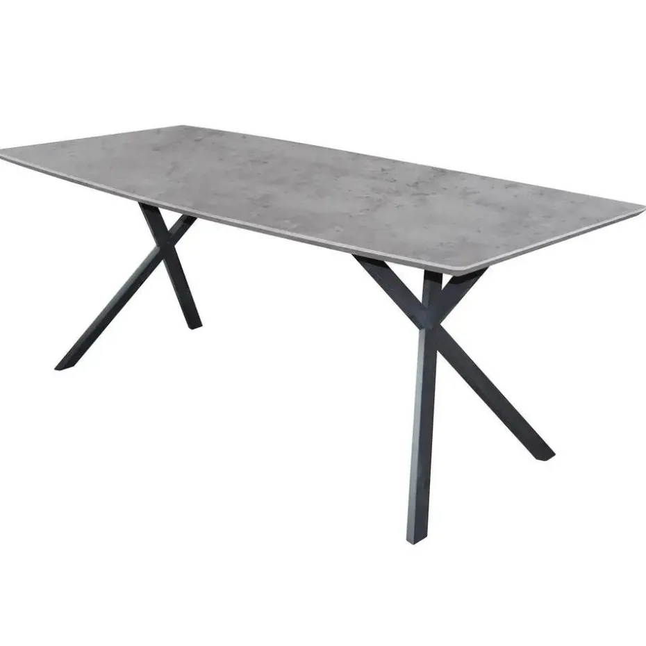 Hoyz Collection - Eetkamertafel blad ovaal - Betonlook - Grijs -160x90cm