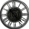 H&S collection Wandklok Bologna - D51 cm - zwart/zilver