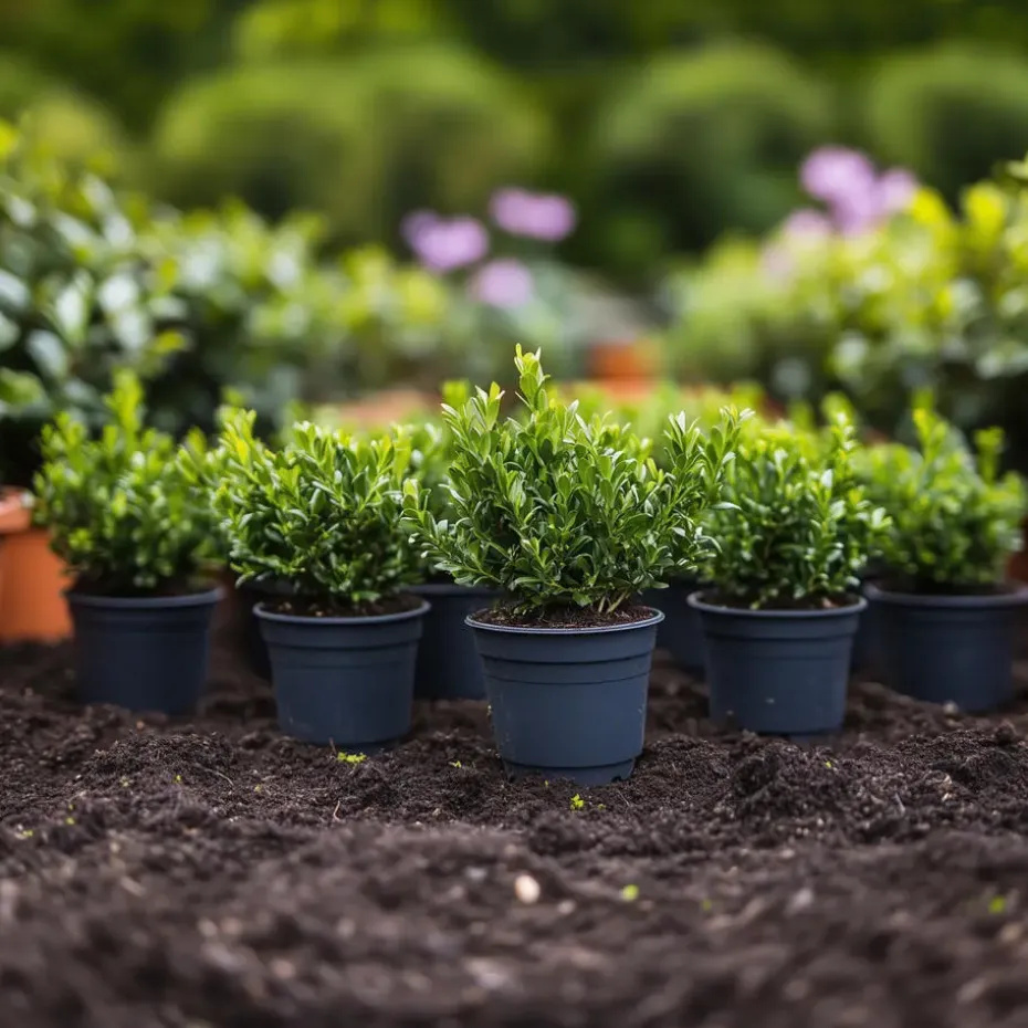 Hulsthaag - Set van 12 - Ilex crenata 'Jenny' - Hoogte 10-20cm - ⌀9cm