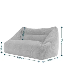 icon - Cecilia Zitzak Bank - Ribfluweel - Beige