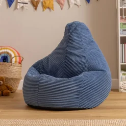 icon Kinderzitzakken Dalton - Corduroy Zitzak - Denimblauw