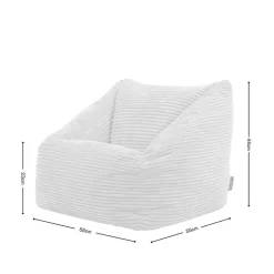 icon Kinderzitzakken Morgan - Corduroy Zitzak met Vulling - Oud roze