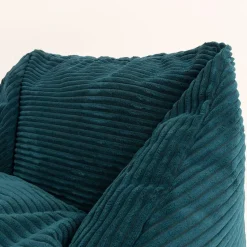 icon Kinderzitzakken Morgan - Corduroy Zitzak met Vulling - Blauwgroen