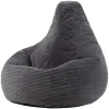 icon Zitzak Dalton - Corduroy Zitzak Volwassenen - Houtskool