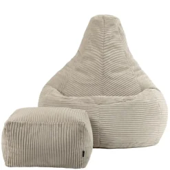 icon Zitzak en Poef Dalton - Corduroy Zitzak - Beige